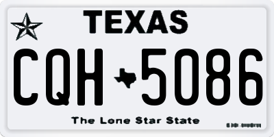 TX license plate CQH5086