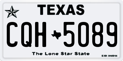 TX license plate CQH5089