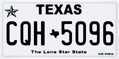 TX license plate CQH5096
