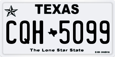TX license plate CQH5099