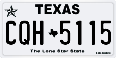 TX license plate CQH5115