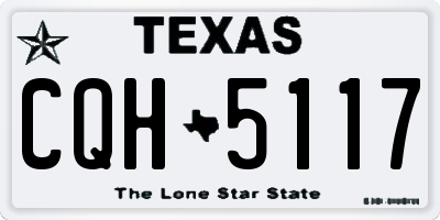TX license plate CQH5117