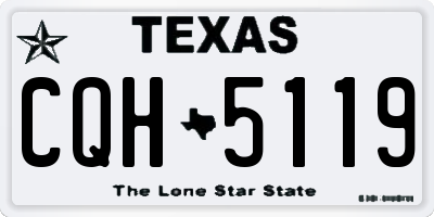 TX license plate CQH5119