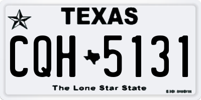 TX license plate CQH5131