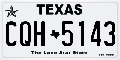 TX license plate CQH5143