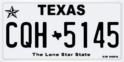 TX license plate CQH5145