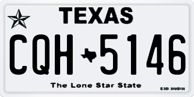 TX license plate CQH5146
