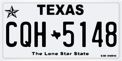 TX license plate CQH5148