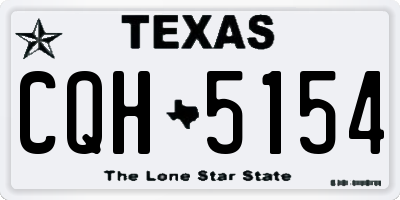 TX license plate CQH5154