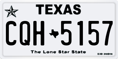 TX license plate CQH5157