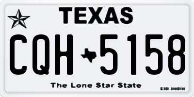 TX license plate CQH5158