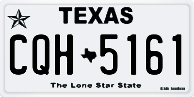 TX license plate CQH5161