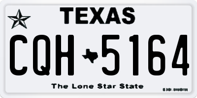 TX license plate CQH5164