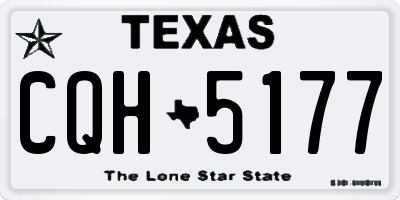 TX license plate CQH5177