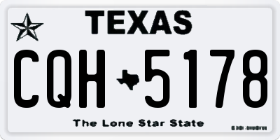 TX license plate CQH5178