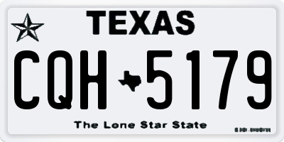TX license plate CQH5179