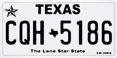 TX license plate CQH5186