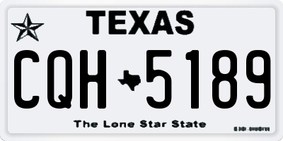 TX license plate CQH5189