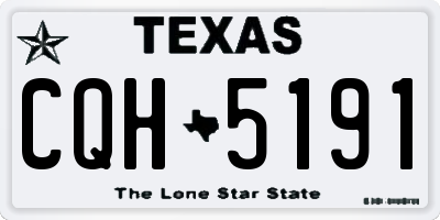 TX license plate CQH5191