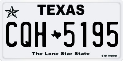 TX license plate CQH5195