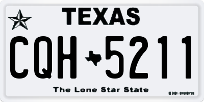 TX license plate CQH5211