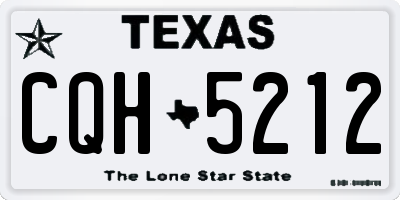 TX license plate CQH5212