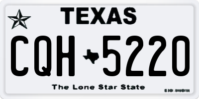 TX license plate CQH5220