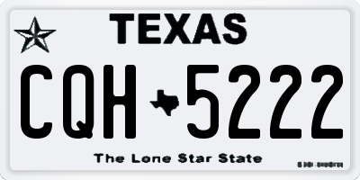 TX license plate CQH5222