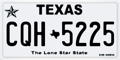 TX license plate CQH5225