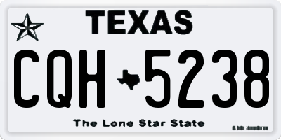 TX license plate CQH5238