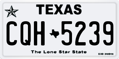 TX license plate CQH5239