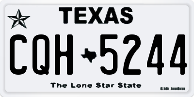 TX license plate CQH5244