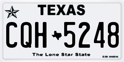 TX license plate CQH5248