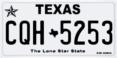 TX license plate CQH5253