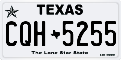 TX license plate CQH5255