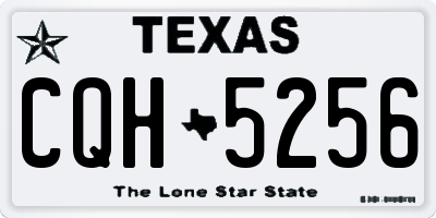 TX license plate CQH5256