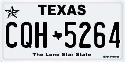 TX license plate CQH5264