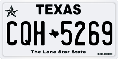 TX license plate CQH5269