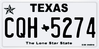 TX license plate CQH5274