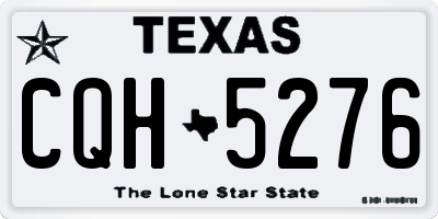 TX license plate CQH5276