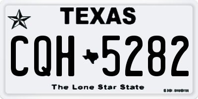 TX license plate CQH5282