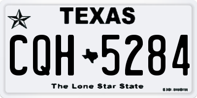 TX license plate CQH5284