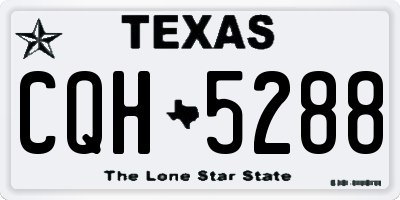 TX license plate CQH5288