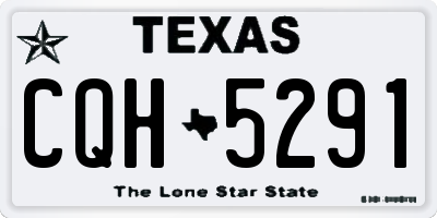 TX license plate CQH5291