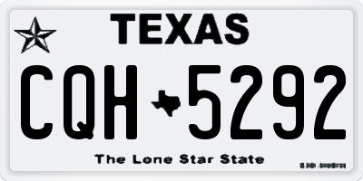 TX license plate CQH5292