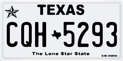 TX license plate CQH5293