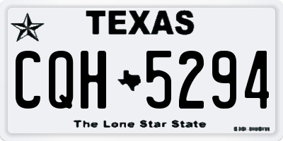 TX license plate CQH5294