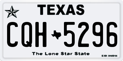 TX license plate CQH5296