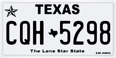 TX license plate CQH5298