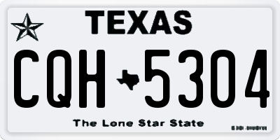 TX license plate CQH5304